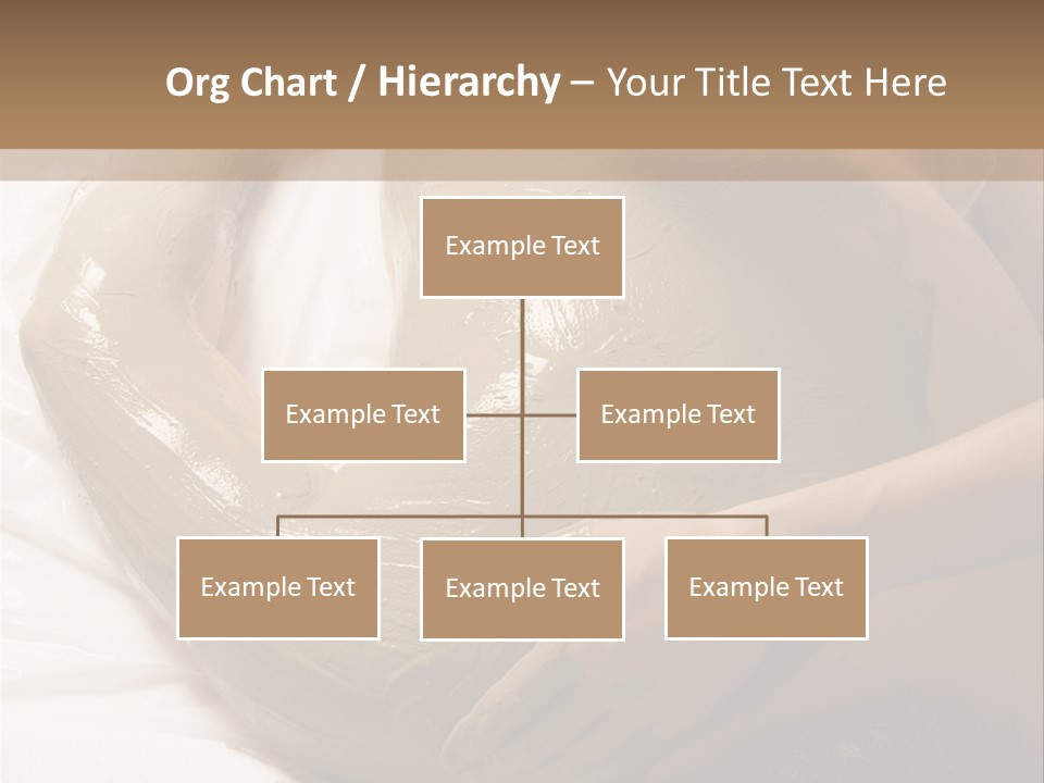 Man Getting A Full Body Mud Wrap PowerPoint Template