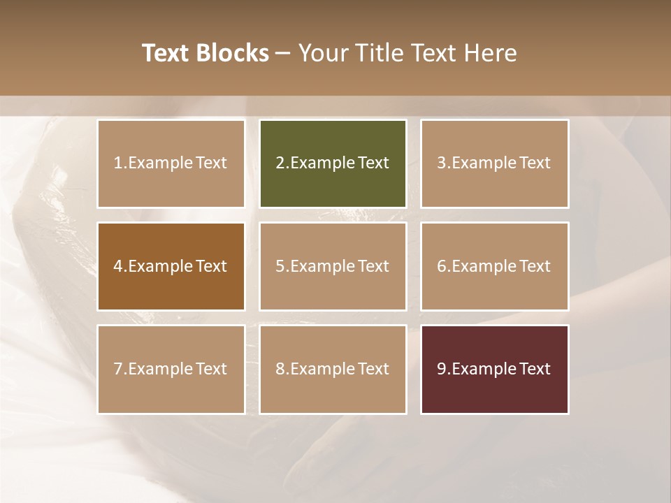 Man Getting A Full Body Mud Wrap PowerPoint Template