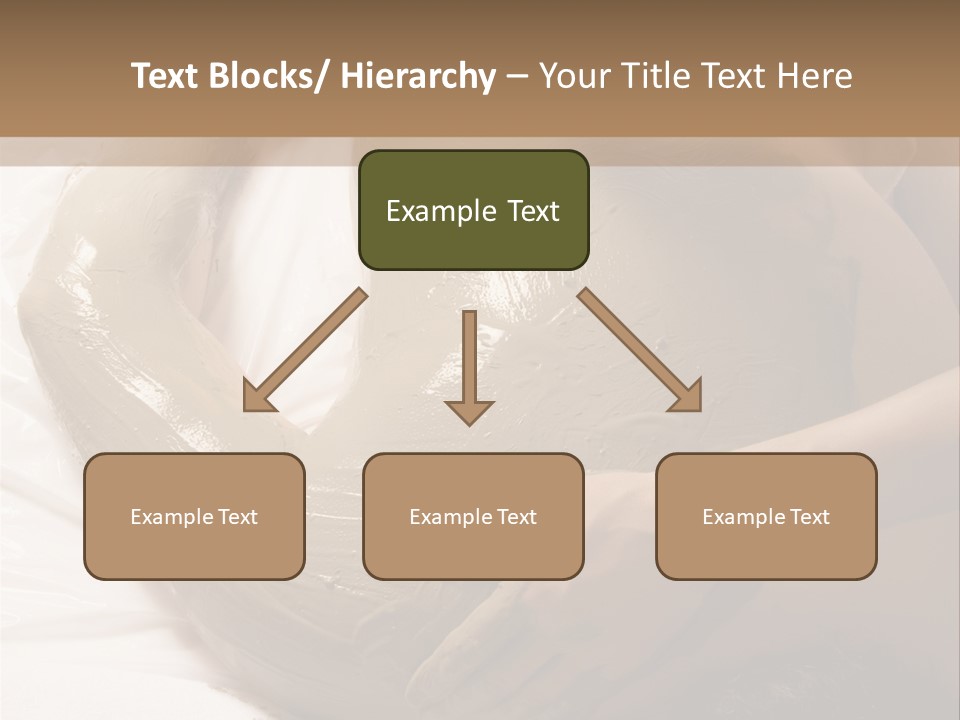 Man Getting A Full Body Mud Wrap PowerPoint Template