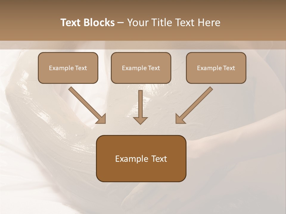 Man Getting A Full Body Mud Wrap PowerPoint Template