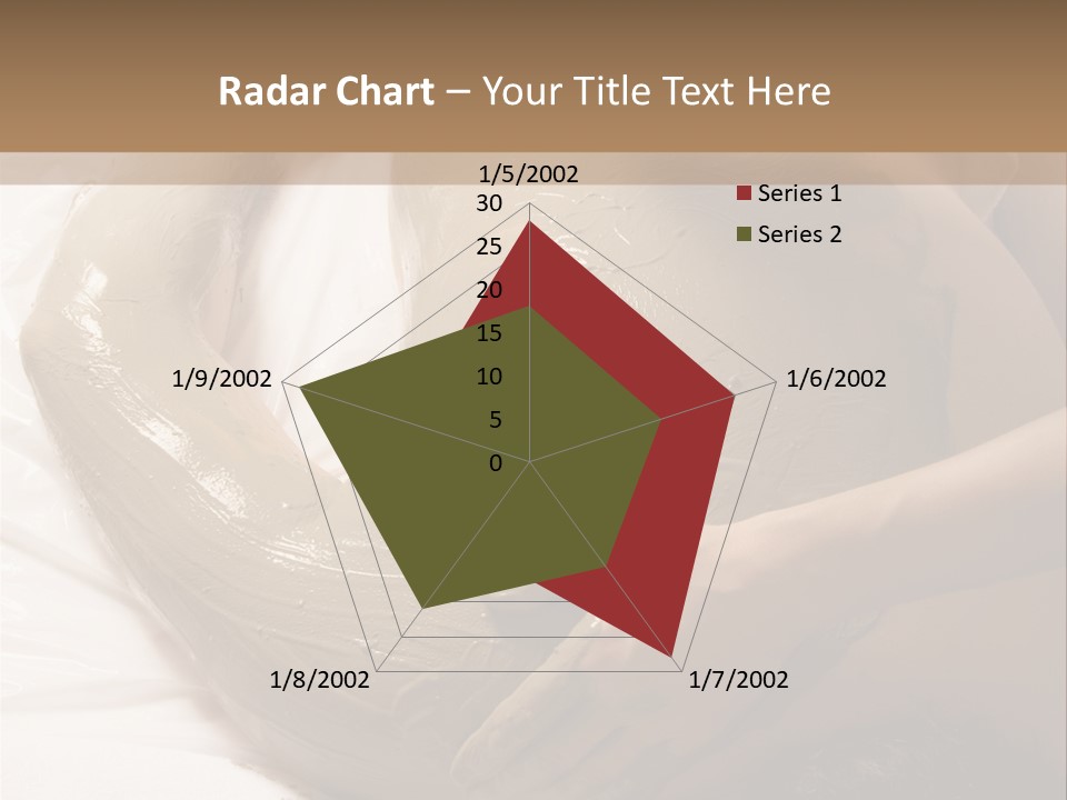 Man Getting A Full Body Mud Wrap PowerPoint Template