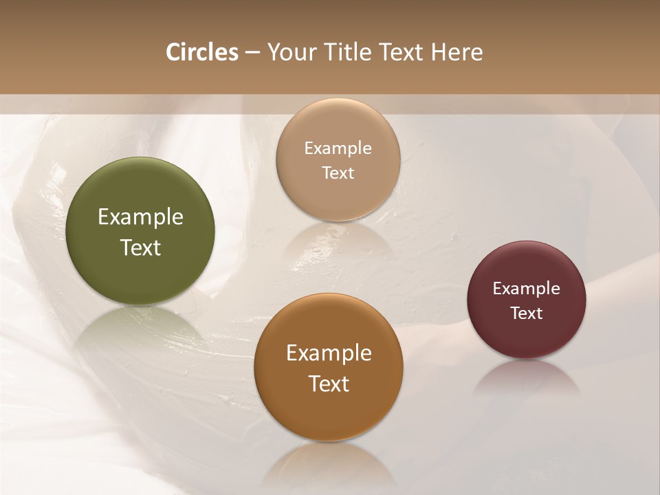 Man Getting A Full Body Mud Wrap PowerPoint Template