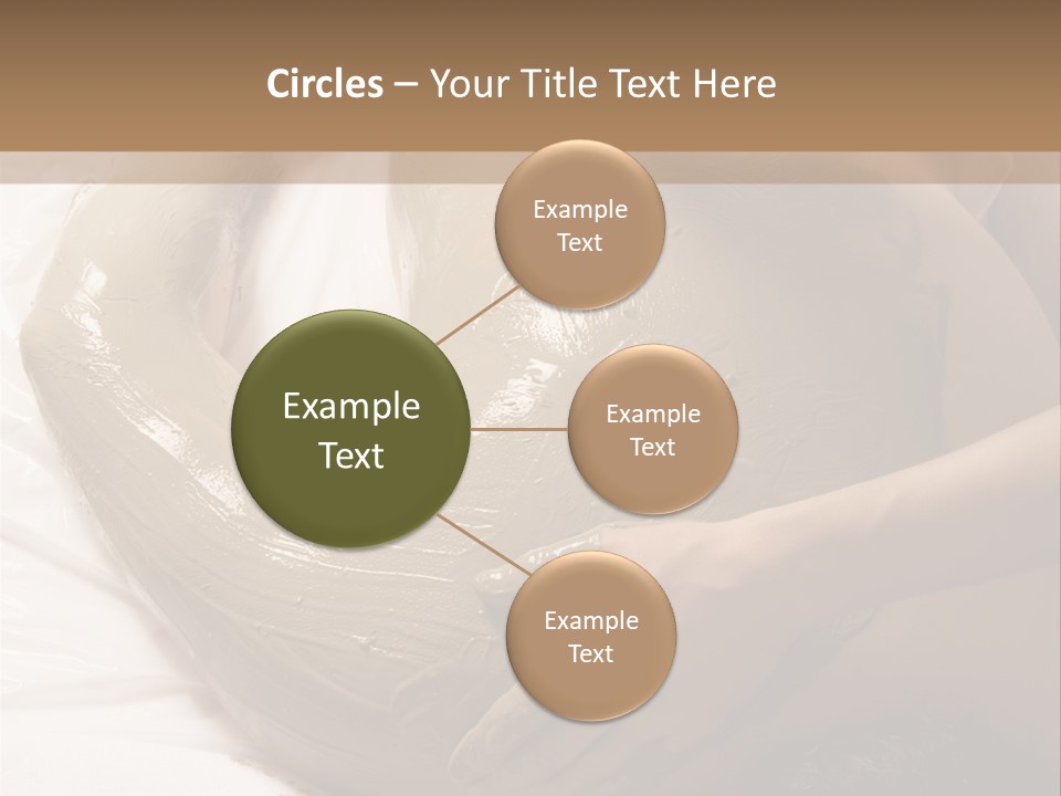 Man Getting A Full Body Mud Wrap PowerPoint Template