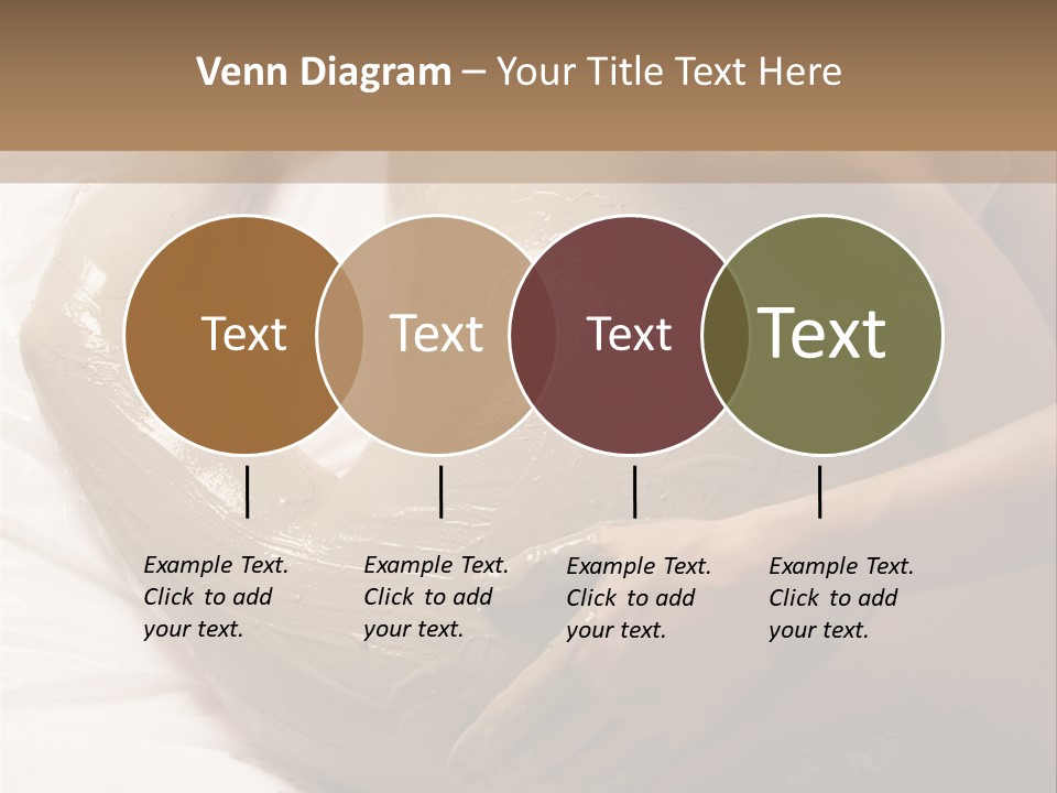 Man Getting A Full Body Mud Wrap PowerPoint Template