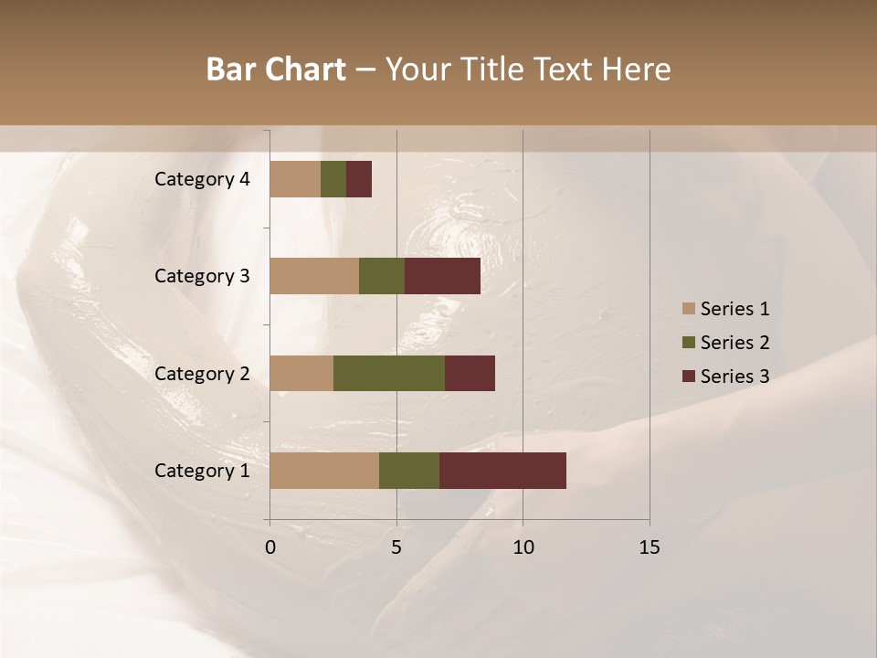 Man Getting A Full Body Mud Wrap PowerPoint Template