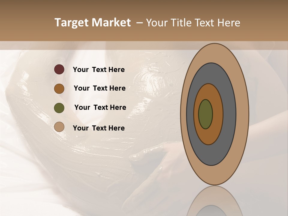 Man Getting A Full Body Mud Wrap PowerPoint Template