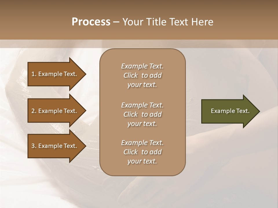 Man Getting A Full Body Mud Wrap PowerPoint Template