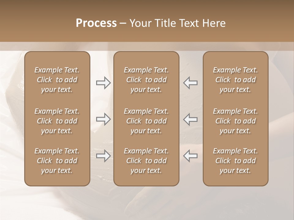 Man Getting A Full Body Mud Wrap PowerPoint Template