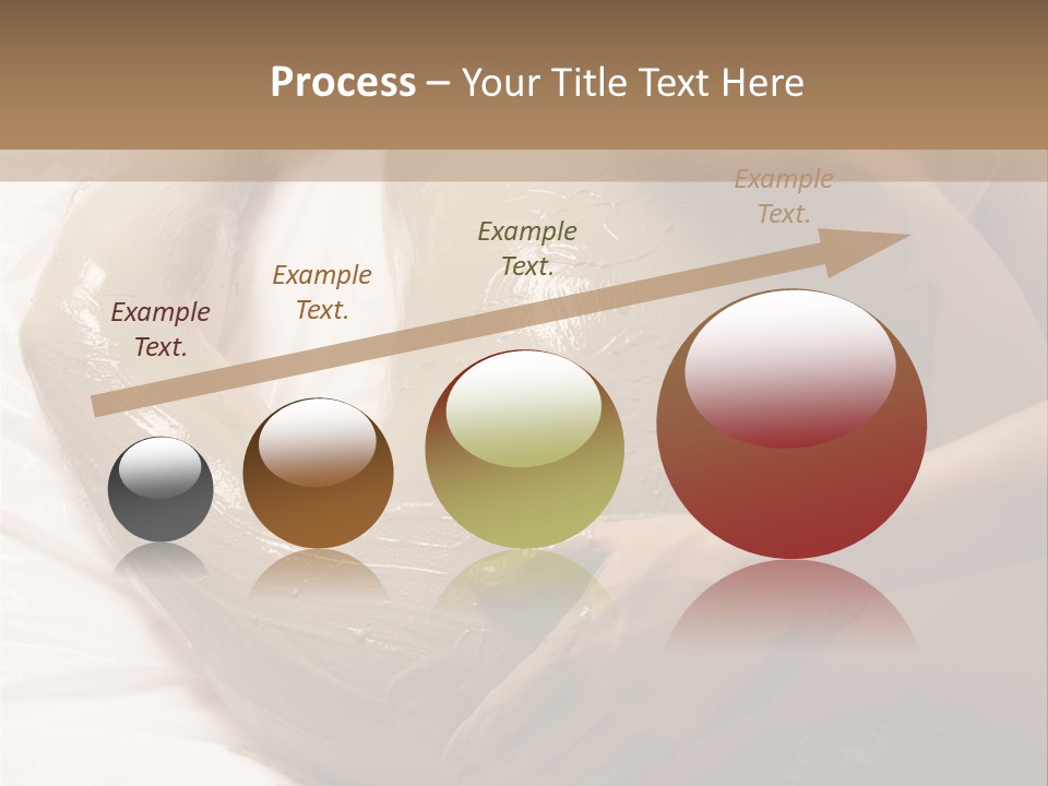 Man Getting A Full Body Mud Wrap PowerPoint Template