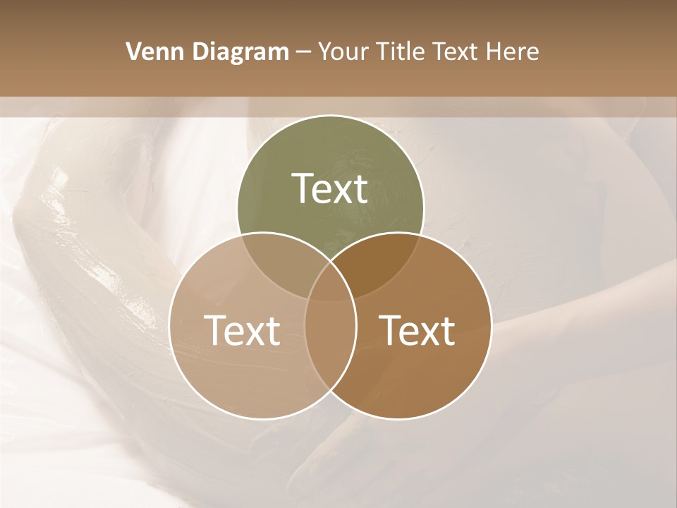 Man Getting A Full Body Mud Wrap PowerPoint Template