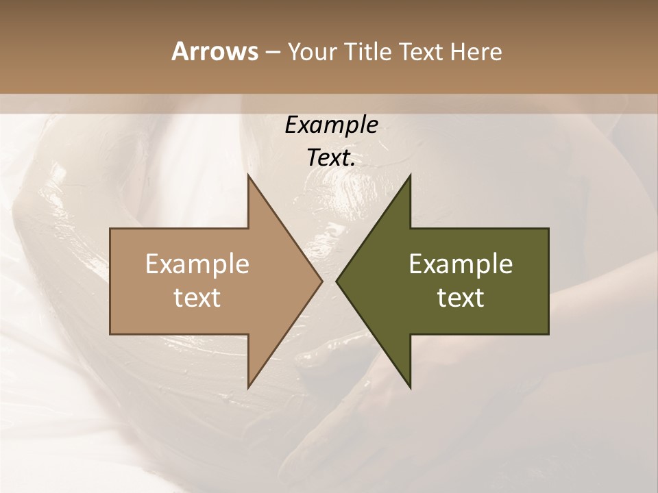 Man Getting A Full Body Mud Wrap PowerPoint Template