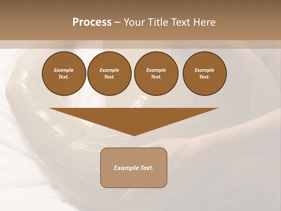 Man Getting A Full Body Mud Wrap PowerPoint Template