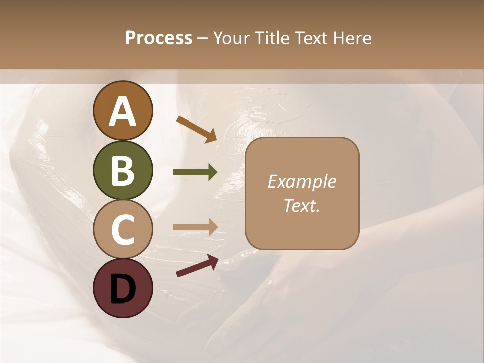 Man Getting A Full Body Mud Wrap PowerPoint Template