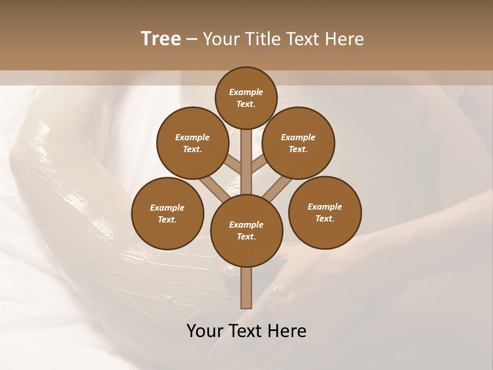 Man Getting A Full Body Mud Wrap PowerPoint Template