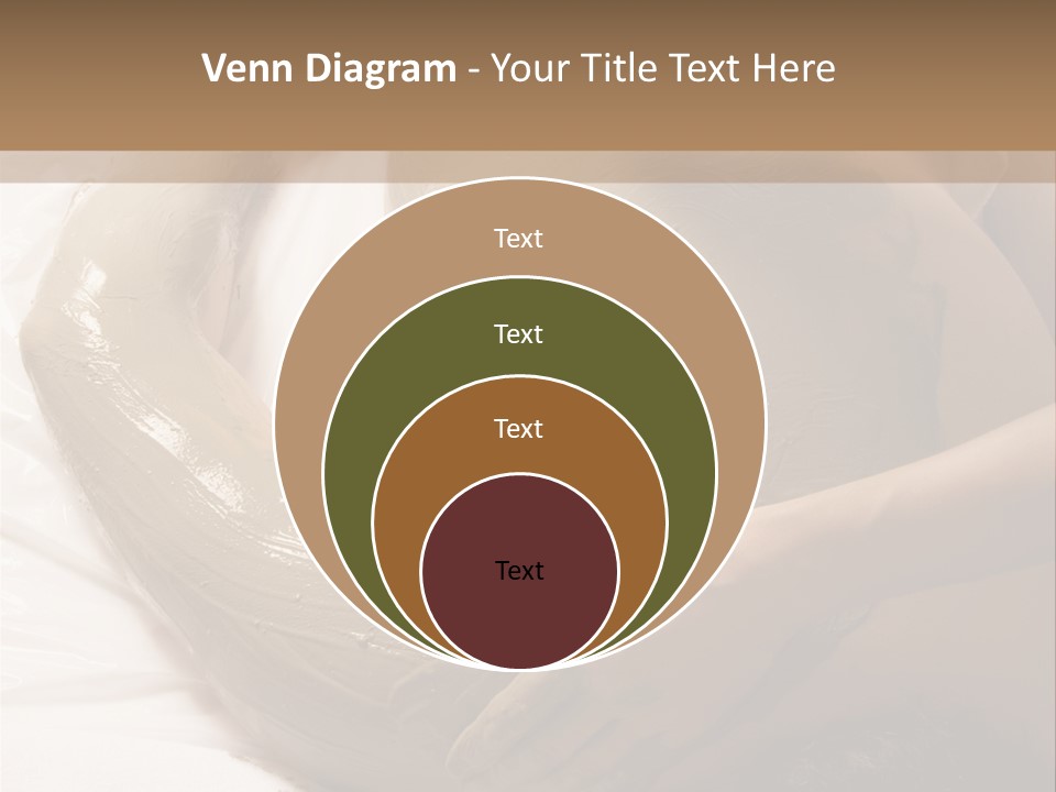 Man Getting A Full Body Mud Wrap PowerPoint Template