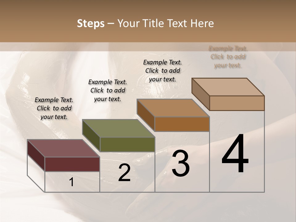 Man Getting A Full Body Mud Wrap PowerPoint Template