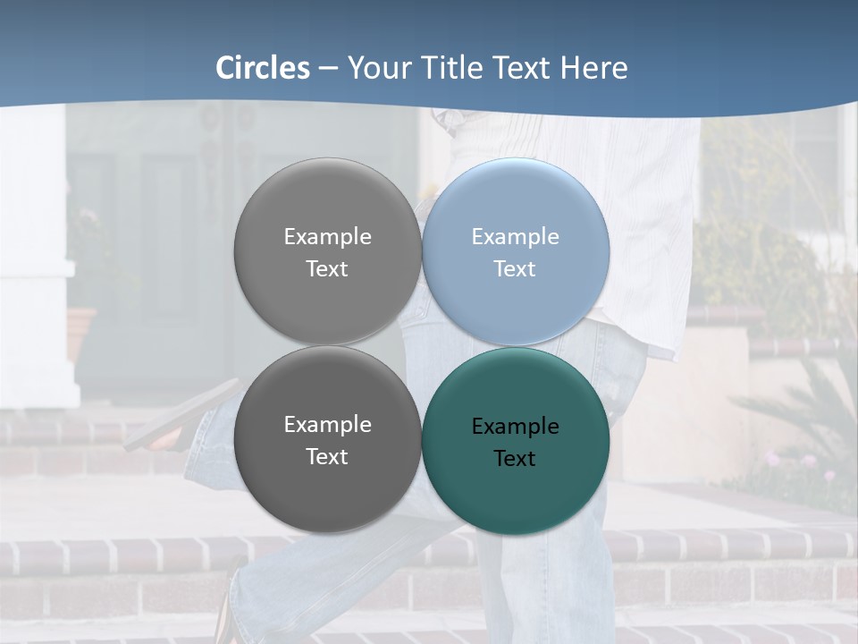 An Attractive Couple Celebrating Their New Home PowerPoint Template