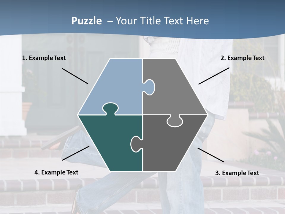 An Attractive Couple Celebrating Their New Home PowerPoint Template