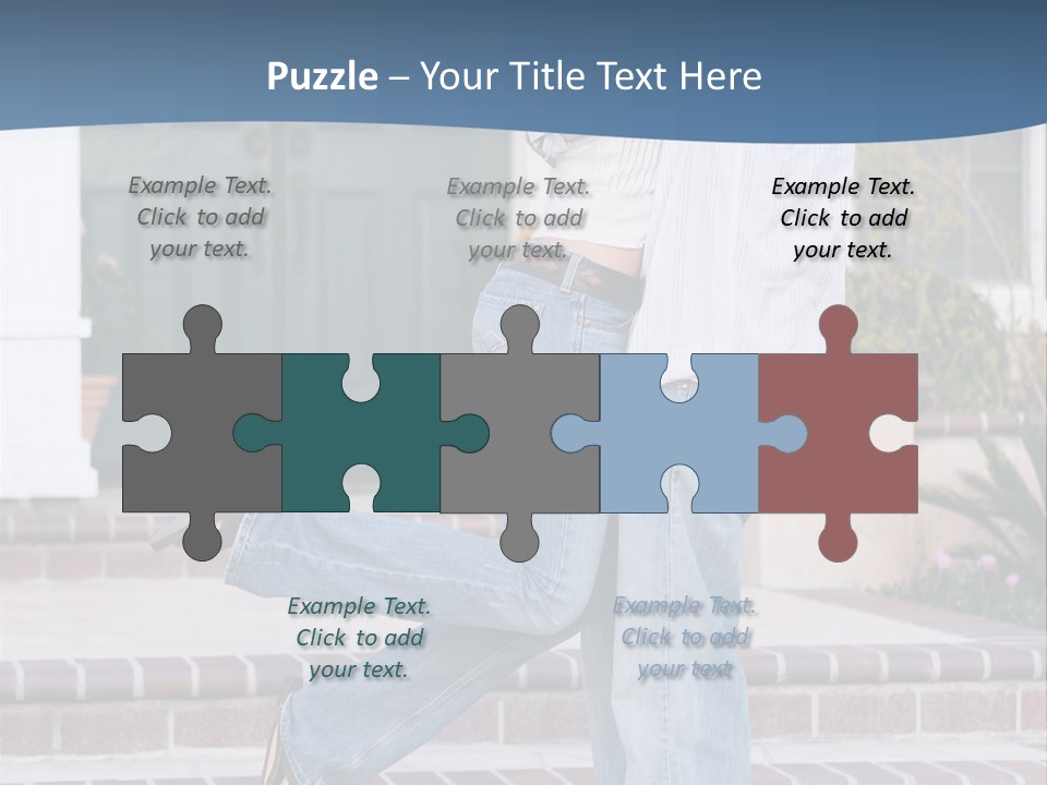 An Attractive Couple Celebrating Their New Home PowerPoint Template