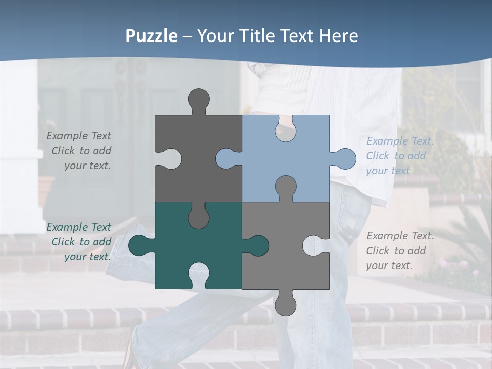 An Attractive Couple Celebrating Their New Home PowerPoint Template