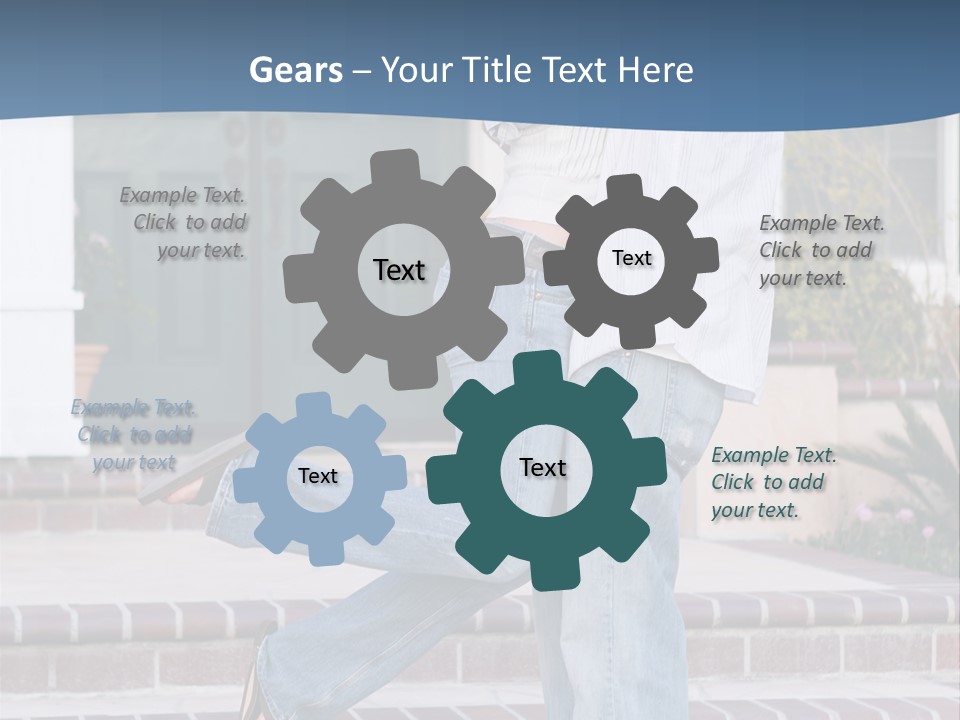 An Attractive Couple Celebrating Their New Home PowerPoint Template