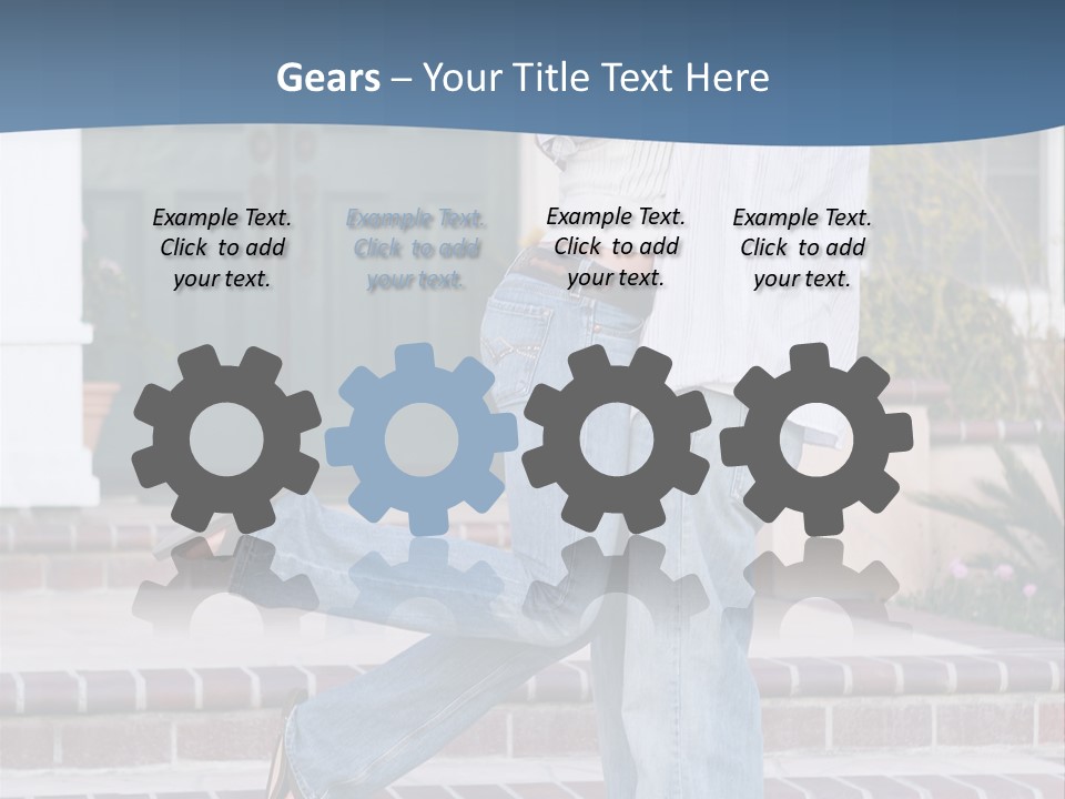 An Attractive Couple Celebrating Their New Home PowerPoint Template