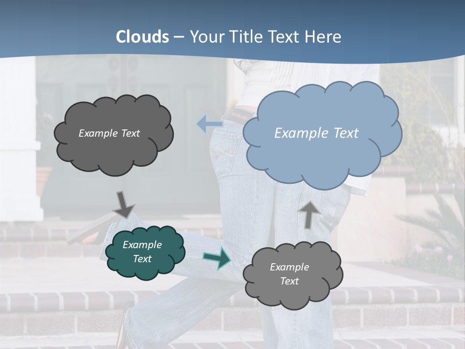 An Attractive Couple Celebrating Their New Home PowerPoint Template