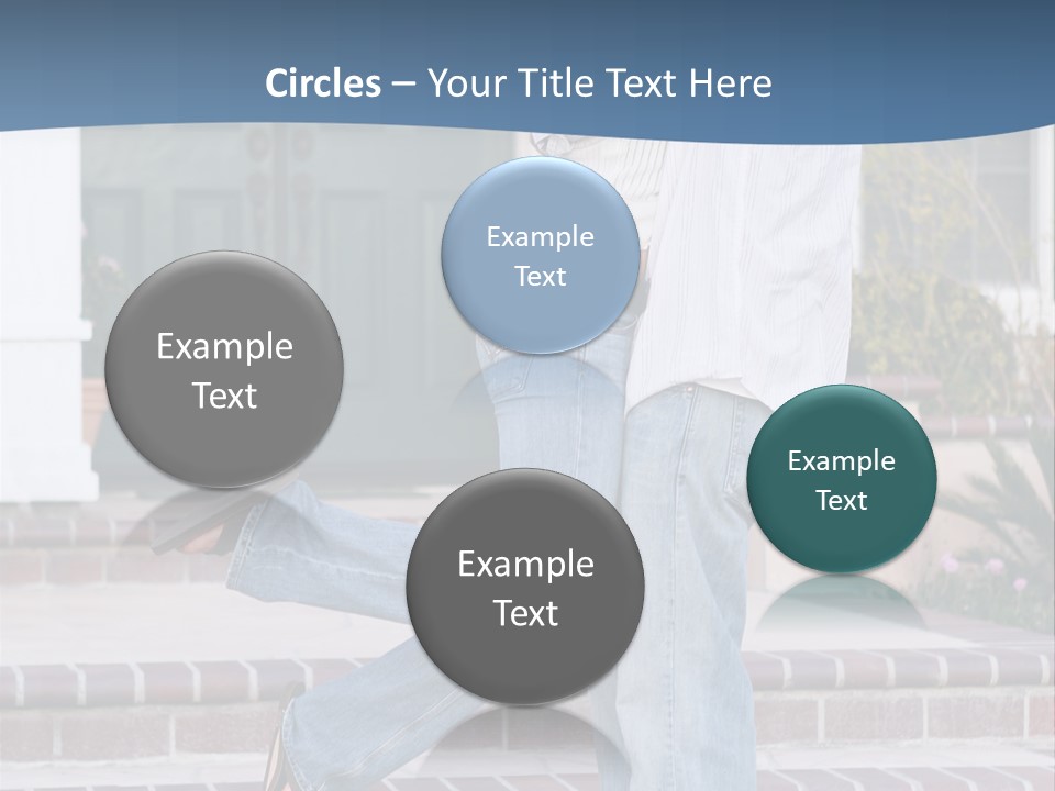 An Attractive Couple Celebrating Their New Home PowerPoint Template