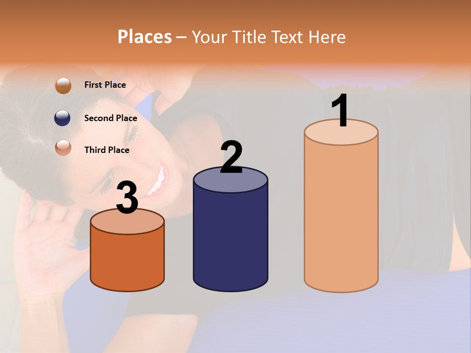 Beautiful Young Woman In A Wheel Chair Visiting Cannon Beach In Oregon, Usa. PowerPoint Template