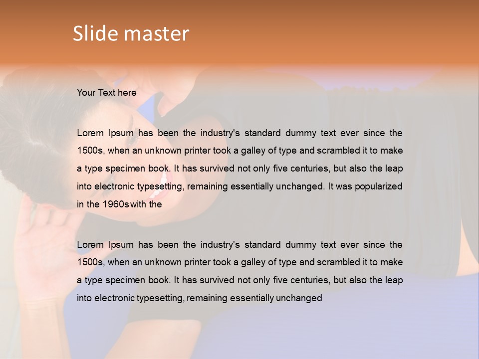 Beautiful Young Woman In A Wheel Chair Visiting Cannon Beach In Oregon, Usa. PowerPoint Template