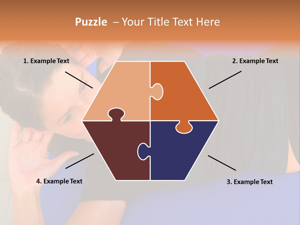 Beautiful Young Woman In A Wheel Chair Visiting Cannon Beach In Oregon, Usa. PowerPoint Template