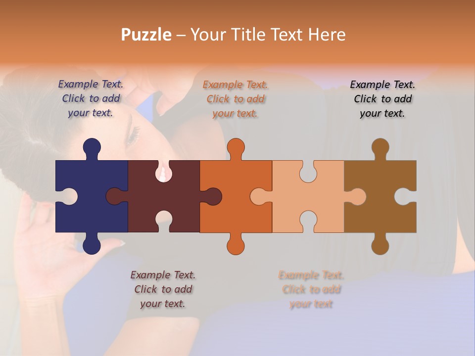 Beautiful Young Woman In A Wheel Chair Visiting Cannon Beach In Oregon, Usa. PowerPoint Template