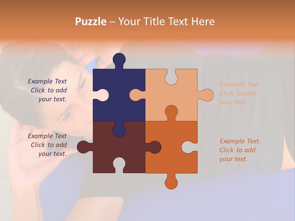 Beautiful Young Woman In A Wheel Chair Visiting Cannon Beach In Oregon, Usa. PowerPoint Template