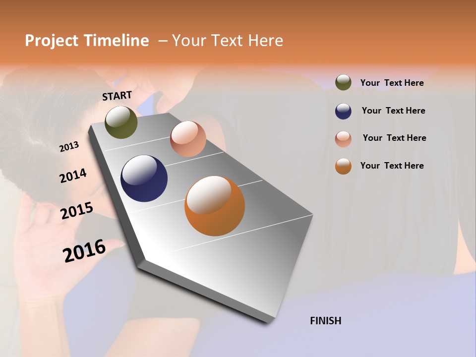 Beautiful Young Woman In A Wheel Chair Visiting Cannon Beach In Oregon, Usa. PowerPoint Template