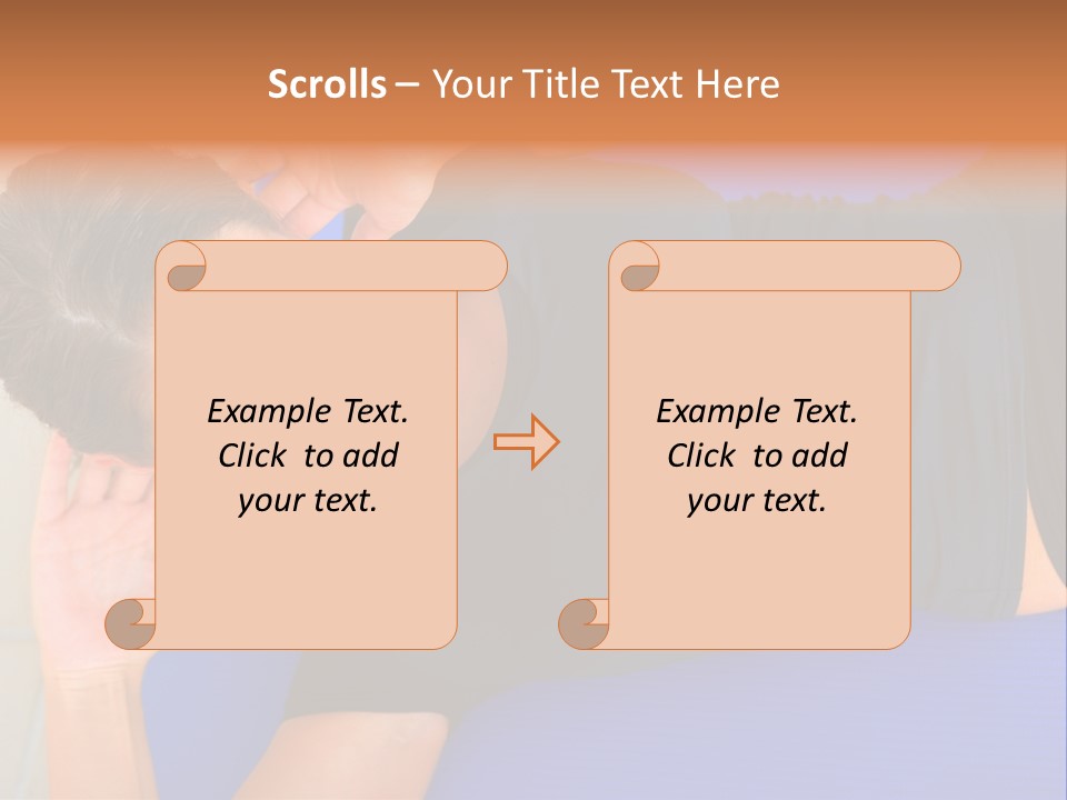 Beautiful Young Woman In A Wheel Chair Visiting Cannon Beach In Oregon, Usa. PowerPoint Template