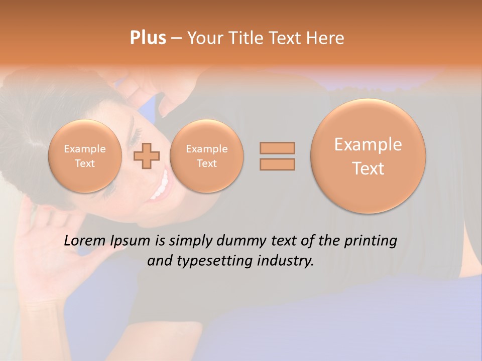 Beautiful Young Woman In A Wheel Chair Visiting Cannon Beach In Oregon, Usa. PowerPoint Template