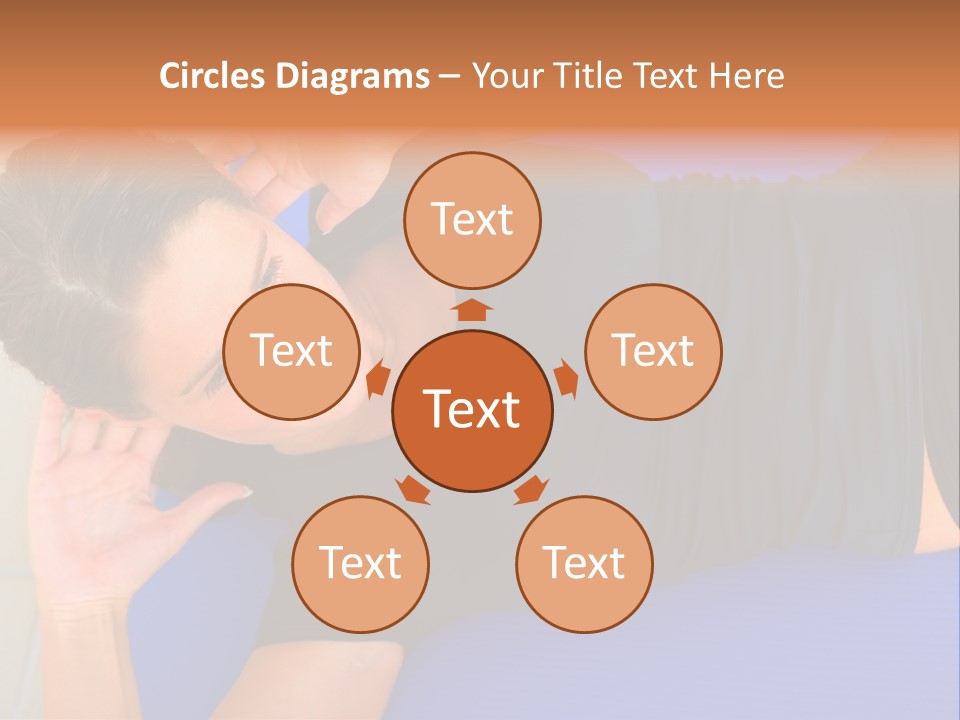 Beautiful Young Woman In A Wheel Chair Visiting Cannon Beach In Oregon, Usa. PowerPoint Template