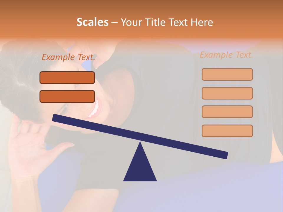 Beautiful Young Woman In A Wheel Chair Visiting Cannon Beach In Oregon, Usa. PowerPoint Template