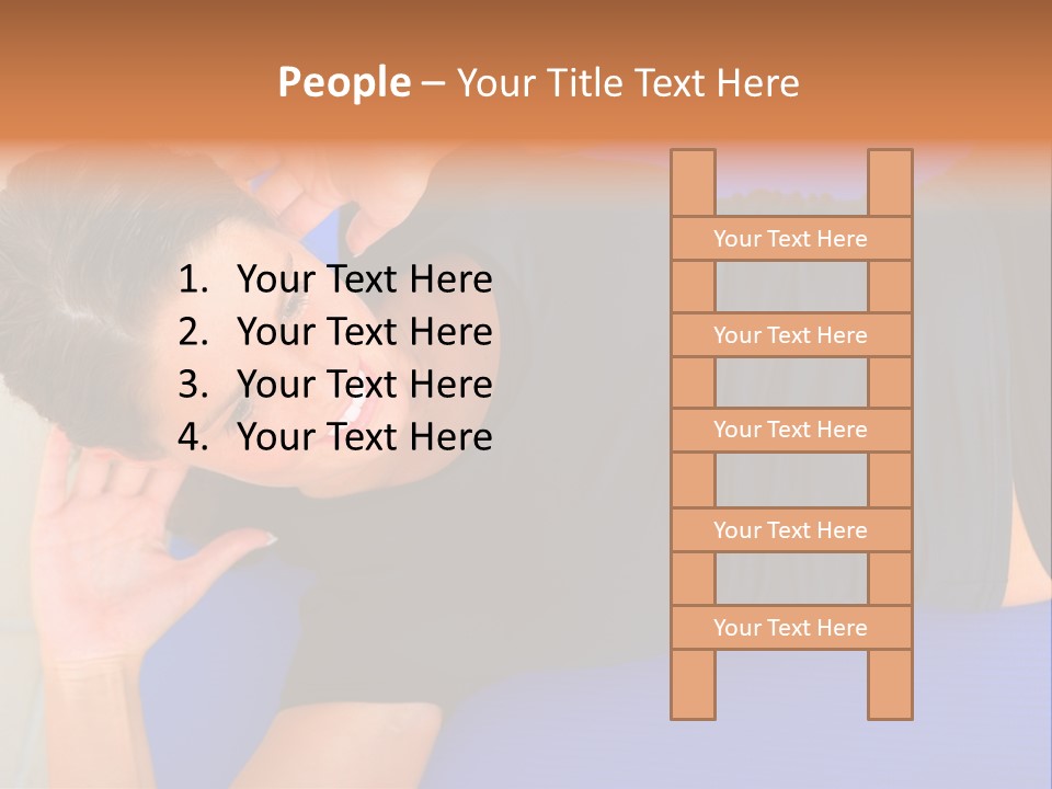 Beautiful Young Woman In A Wheel Chair Visiting Cannon Beach In Oregon, Usa. PowerPoint Template