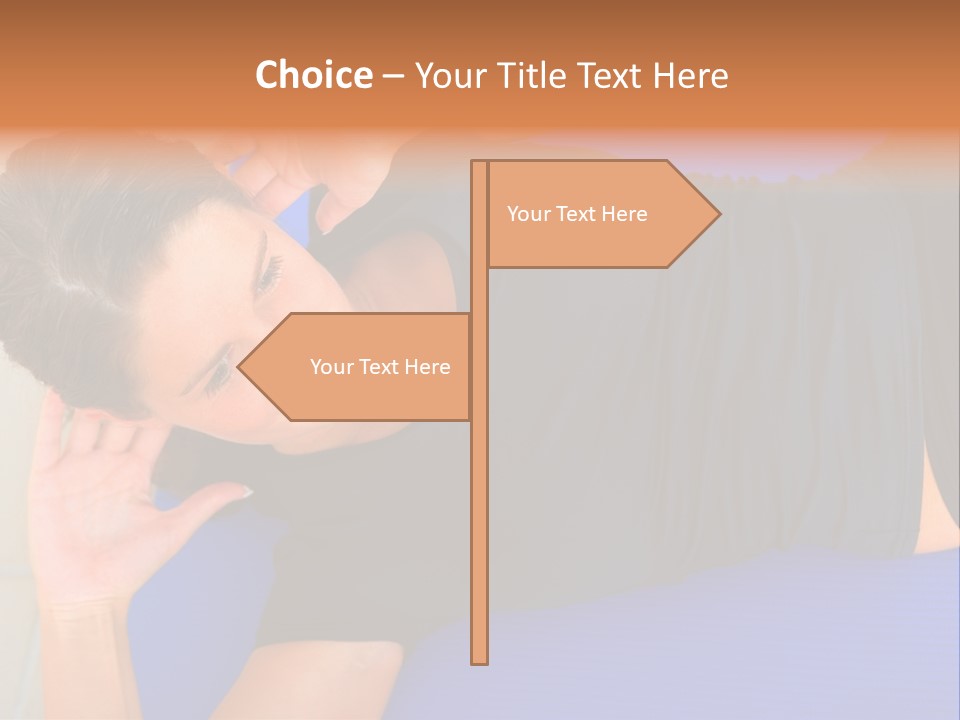 Beautiful Young Woman In A Wheel Chair Visiting Cannon Beach In Oregon, Usa. PowerPoint Template