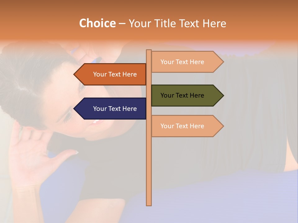 Beautiful Young Woman In A Wheel Chair Visiting Cannon Beach In Oregon, Usa. PowerPoint Template