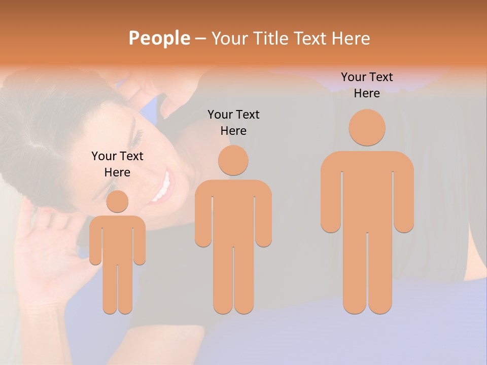 Beautiful Young Woman In A Wheel Chair Visiting Cannon Beach In Oregon, Usa. PowerPoint Template