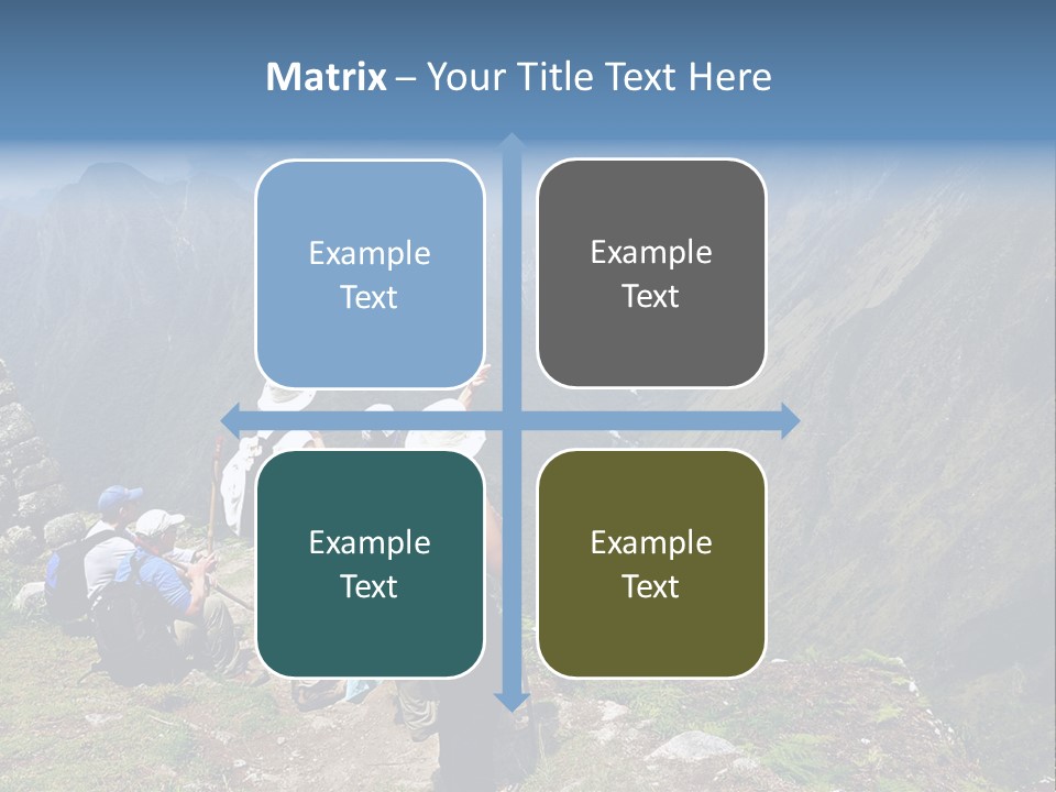 Ancient Inca Ruins Along The Inca Trail In Peru PowerPoint Template