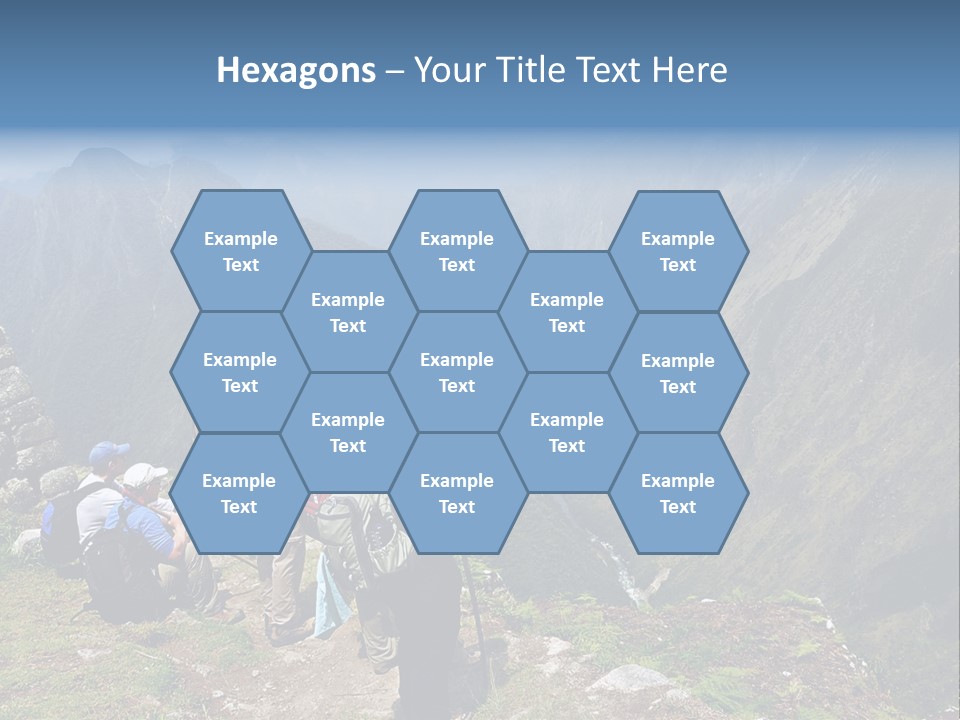 Ancient Inca Ruins Along The Inca Trail In Peru PowerPoint Template