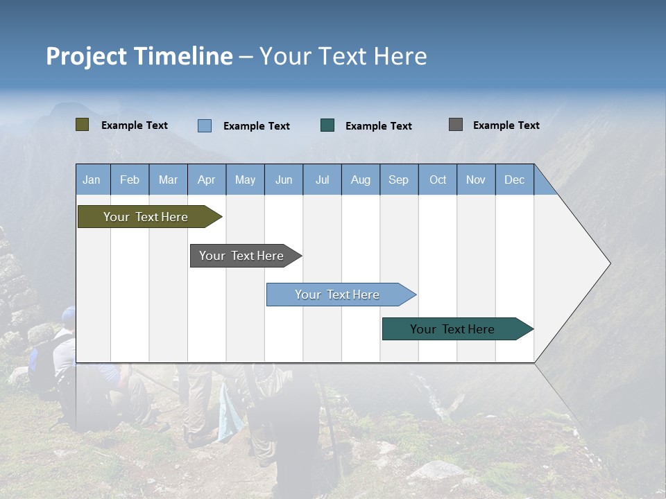 Ancient Inca Ruins Along The Inca Trail In Peru PowerPoint Template