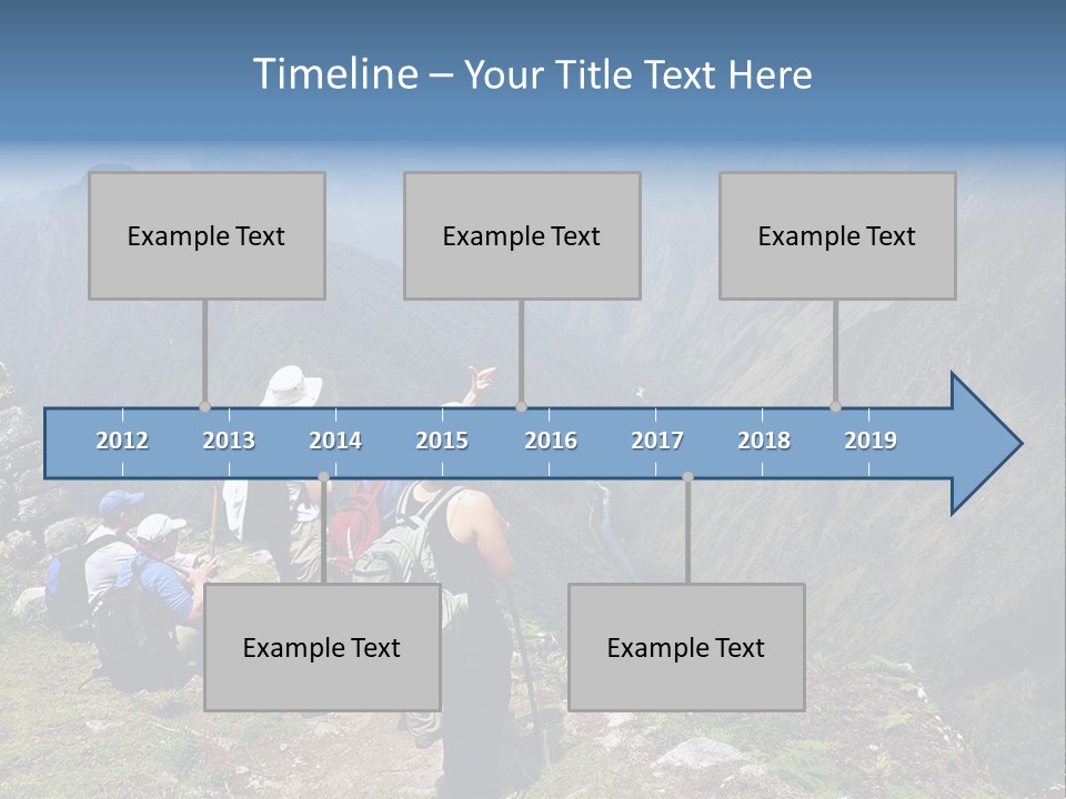 Ancient Inca Ruins Along The Inca Trail In Peru PowerPoint Template