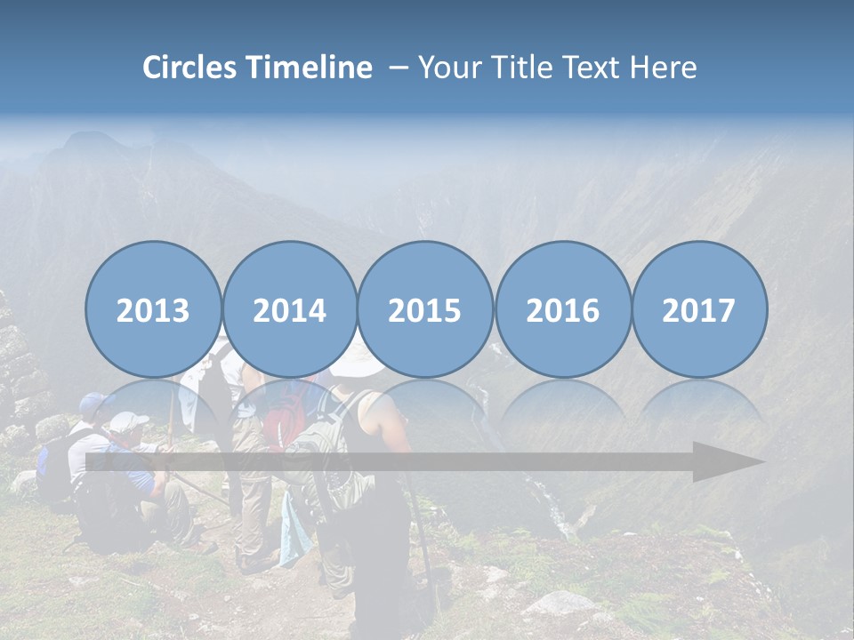 Ancient Inca Ruins Along The Inca Trail In Peru PowerPoint Template