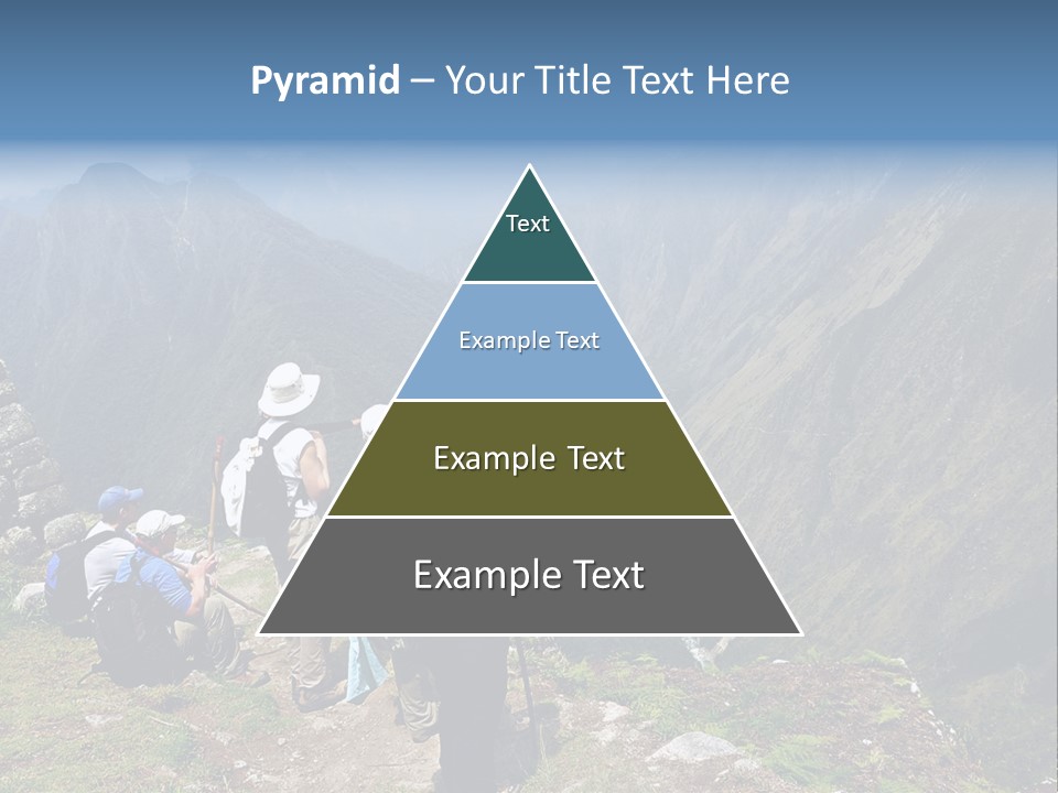 Ancient Inca Ruins Along The Inca Trail In Peru PowerPoint Template