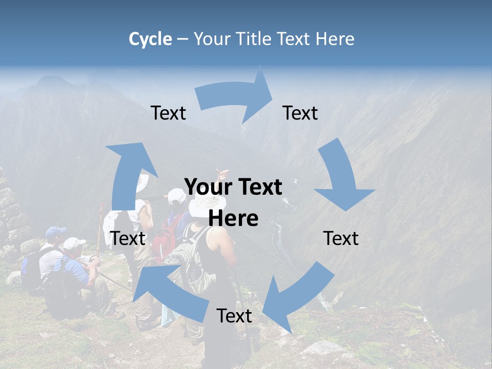 Ancient Inca Ruins Along The Inca Trail In Peru PowerPoint Template