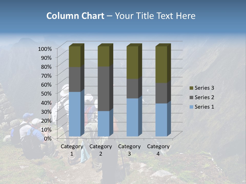 Ancient Inca Ruins Along The Inca Trail In Peru PowerPoint Template